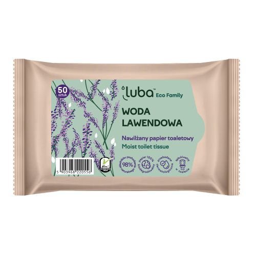 LUBA Nedves WC-papír Levendula vízzel - 50 db
