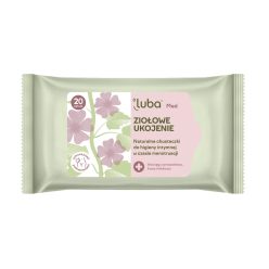   LUBA Med Herbal nyugtató törlőkendők a menstruáció alatti intim higiéniáért - 20 db