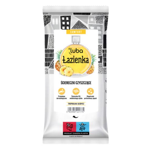 LUBA COMFORT tisztítókendők Fürdőszobához, ananász illat - 32 db
