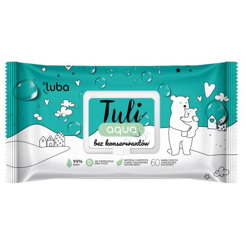 LUBA Tuli AQUA 99% víz, tartósítószer mentes, 60 db